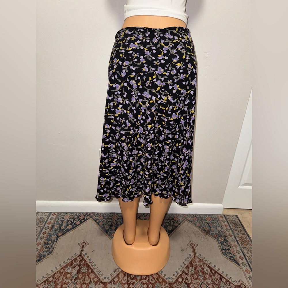 NWOT PANIZ NEW YORK MAXI SKIRT FLORAL SIZE 6 NEVER WORN